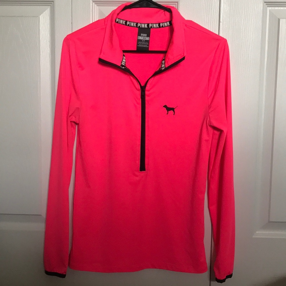 Pink half zip